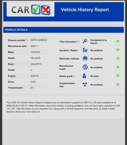 2000 Toyota Celsior JDM car for sale — photo 13 of 24